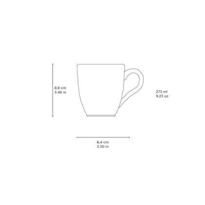 CONJUNTO C/ 4 CANECAS ORGÂNICO LATTE 273ml - Porto Brasil Cerâmica Imagem de CONJUNTO C/ 4 CANECAS ORGÂNICO LATTE 273ml