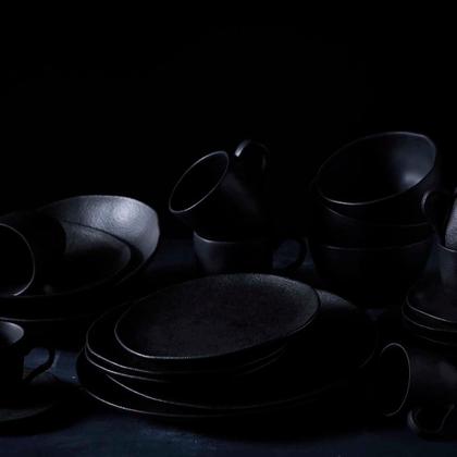 Imagem de CONJUNTO C/ 4 CANECAS ORGÂNICO PRETO MATTE 273ml