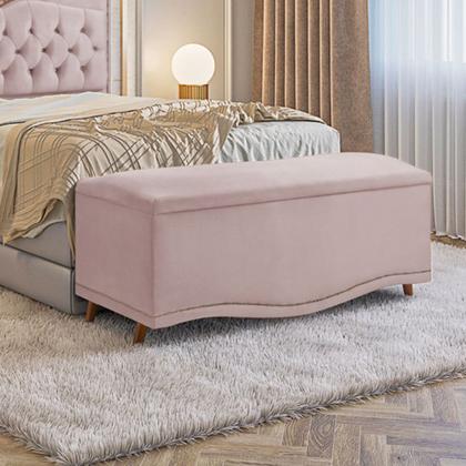 Imagem de Conjunto Cabeceira e Calçadeira Holanda 90cm - Veludo Speciale Home