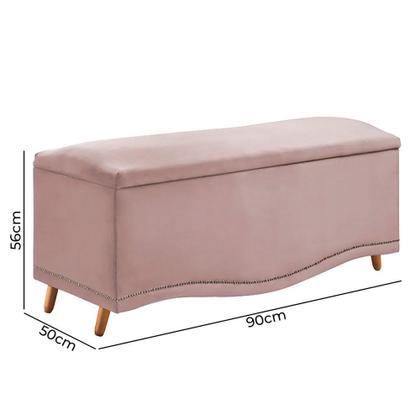 Imagem de Conjunto Cabeceira e Calçadeira Holanda 90cm Veludo Speciale Home
