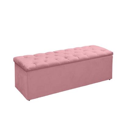 Imagem de Conjunto Cabeceira E Recamier Baú Lana Para Cama Box Casal 1.40 - Sv Decor