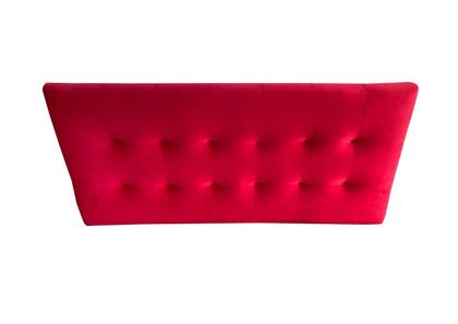Imagem de Conjunto cabeceira painel e recamier puff baú beira de cama queen size - 1,58 cm - vermelho