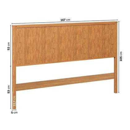 Imagem de Conjunto Cabeceira Queen com 2 Mesas de Cabeceira e Cômoda Oiti CabeCasa MadeiraOriginals