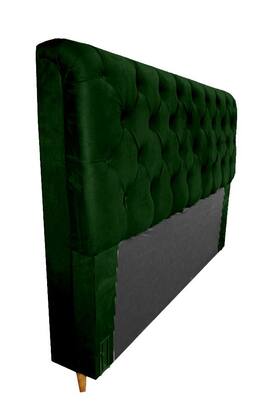 Imagem de Conjunto Cabeceira + Recamier Baú Imperial Para Cama Box Casal King Size - Suede - Sv Decor
