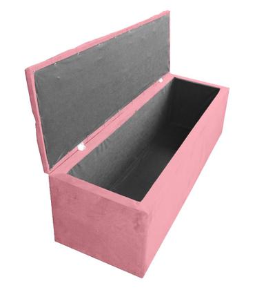 Imagem de Conjunto Cabeceira + Recamier Baú Imperial Para Cama Box Solteiro - Suede - Sv Decor