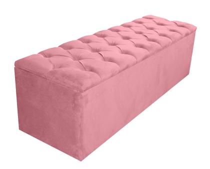 Imagem de Conjunto Cabeceira + Recamier Baú Imperial Para Cama Box Solteiro - Suede - Sv Decor