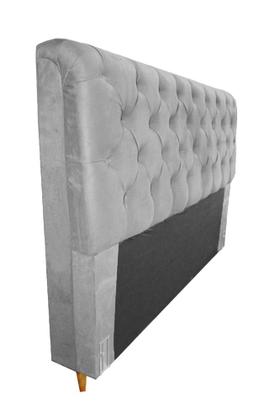 Imagem de Conjunto Cabeceira + Recamier Baú Imperial Para Cama Box Solteiro - Suede - Sv Decor