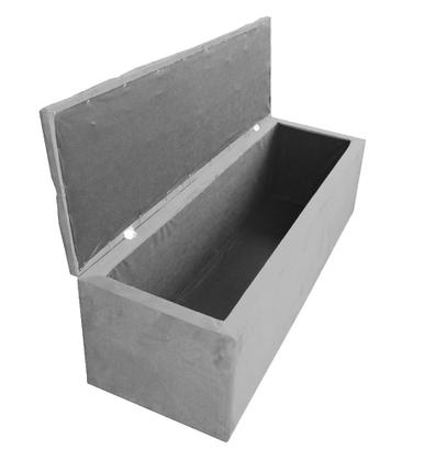 Imagem de Conjunto Cabeceira + Recamier Baú Imperial Para Cama Box Solteiro - Suede - Sv Decor