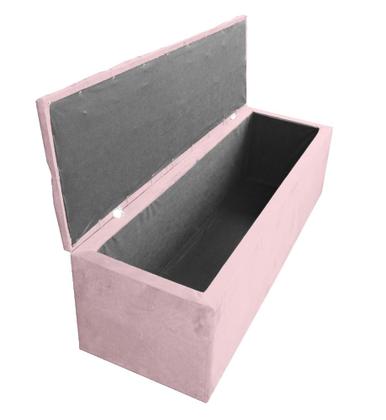 Imagem de Conjunto Cabeceira + Recamier Baú Imperial Para Cama Box Solteiro - Suede - Sv Decor