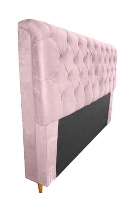 Imagem de Conjunto Cabeceira + Recamier Baú Imperial Para Cama Box Solteiro - Suede - Sv Decor