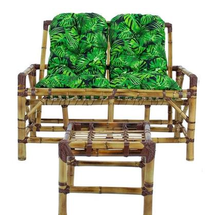 Imagem de Conjunto Cadeiras de Bambu + Mesa Para Sala e Área Externa T9