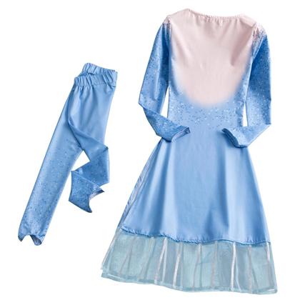 Imagem de Conjunto Calça e Blusa Infantil Juvenil Fantasia da Elsa Frozen 2 