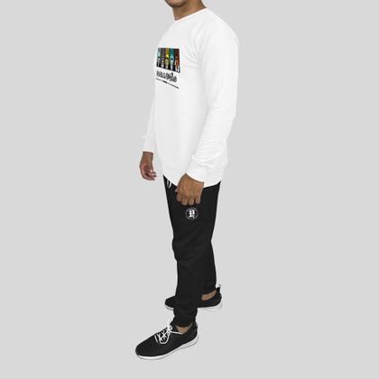 Imagem de Conjunto Calça e Blusa Moletom Careca Sem Capuz Algodão Estampado Loko