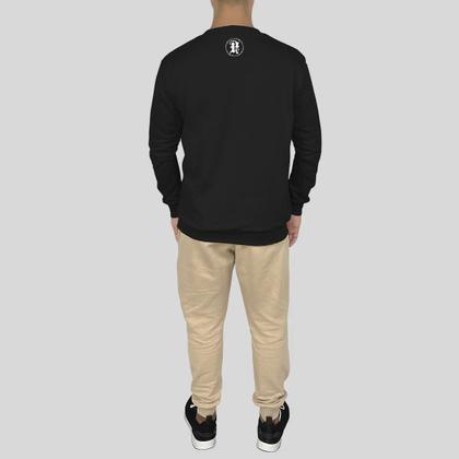 Imagem de Conjunto Calça e Blusa Moletom Careca Sem Capuz Algodão Estampado Loko