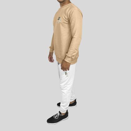 Imagem de Conjunto Calça e Blusa Moletom Careca Sem Capuz Algodão Mão Dollar