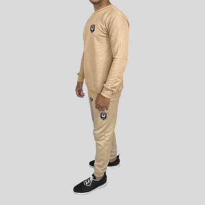 Imagem de Conjunto Calça e Blusa Moletom Careca Sem Capuz Algodão Segurança