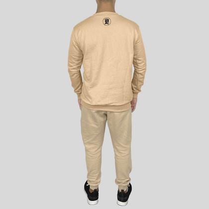 Imagem de Conjunto Calça e Blusa Moletom Careca Sem Capuz Algodão Segurança