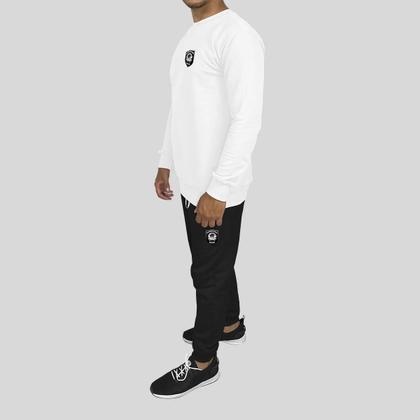 Imagem de Conjunto Calça e Blusa Moletom Careca Sem Capuz Algodão Segurança