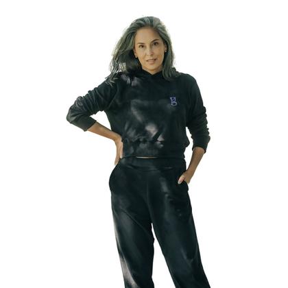 Imagem de Conjunto Calça e Blusa Plush Tecido de Pelinho com Touca