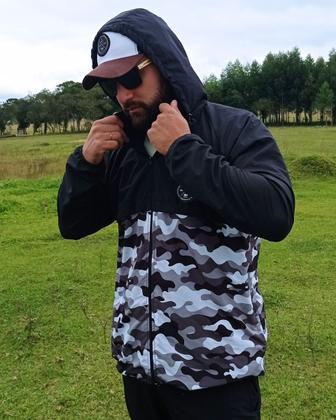 Imagem de Conjunto Calça Jaqueta Corta Vento Forrada Matadeira Pesca