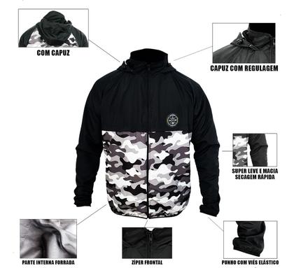 Imagem de Conjunto Calça Jaqueta Corta Vento Forrada Matadeira Pesca