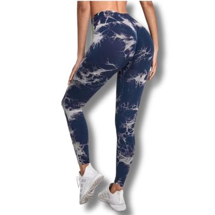 Imagem de Conjunto Calça Legging Tie Dye Academia Trend Yoga Esportivo Feminina