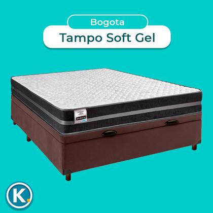 Imagem de Conjunto Cama Box Bau Casal + Colchão Bogota Inducol