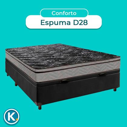 Imagem de Conjunto Cama Box Bau Casal + Colchão Conforto Paropas