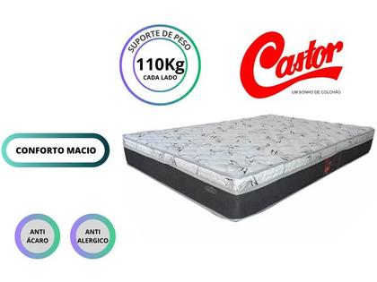 Imagem de Conjunto Cama Box Baú King Size Jadmax + Colchão Castor Class 193x203x67