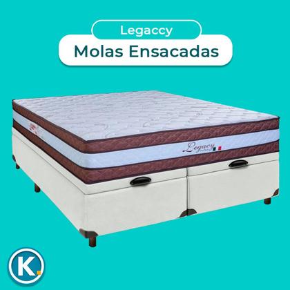 Imagem de Conjunto Cama Box Bau Queen + Colchão Legaccy Paropas