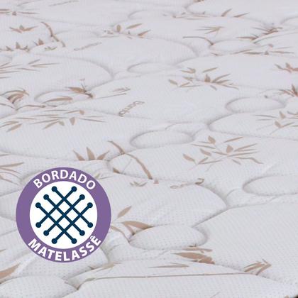 Imagem de Conjunto Cama Box Baú Queen + Colchão Molas Ensacadas Bf Colchões 158x198x69cm