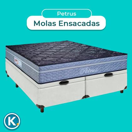 Imagem de Conjunto Cama Box Bau Queen + Colchão Petrus Paropas
