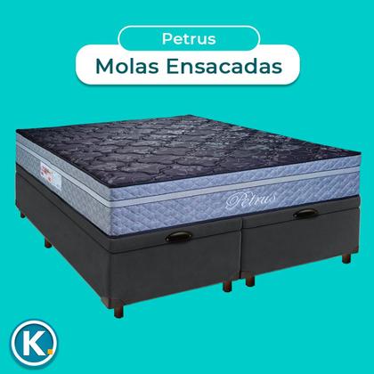 Imagem de Conjunto Cama Box Bau Queen + Colchão Petrus Paropas