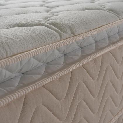 Imagem de Conjunto Cama Box c/ Molas Ensacadas Roma Bege King 193x203x71