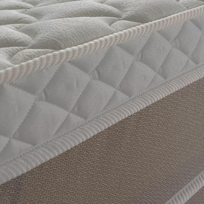 Imagem de Conjunto Cama Box c/ Molas Ensacadas Sheffield Bege Casal 138x188x65