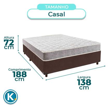 Imagem de Conjunto Cama Box Casal + Colchão D33 Inducol
