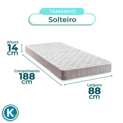 Imagem de Conjunto Cama Box Cinza Solteiro + Colchão D23 D23 Inducol + Cabeceira