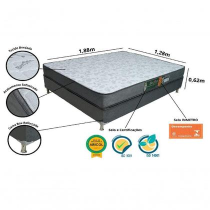 Imagem de Conjunto Cama Box E Colchão Casal Bec Diamond