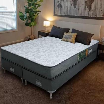 Imagem de Conjunto Cama Box e Colchão Casal Becflex Titan Diamond Casal 1,38 x 1,88 x 0,62