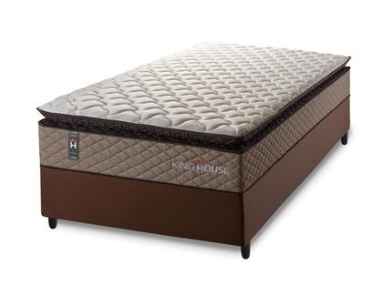 Imagem de Conjunto Cama Box Espuma Atlanta Bege Solteiro 88x188x62