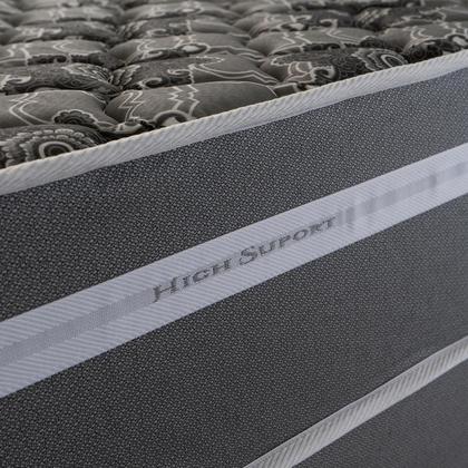 Imagem de Conjunto Cama Box Espuma Miami Cinza Solteiro 96x203x62