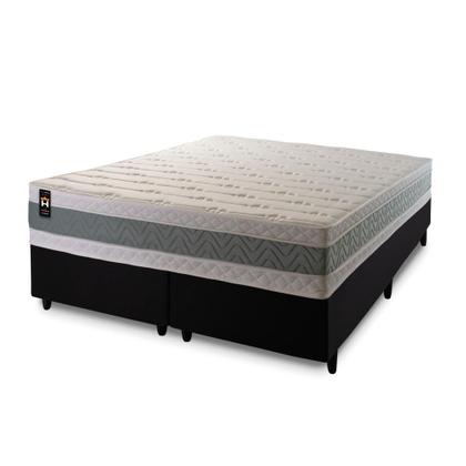 Imagem de Conjunto Cama Box Espuma Oxford Verde King 193x203x67