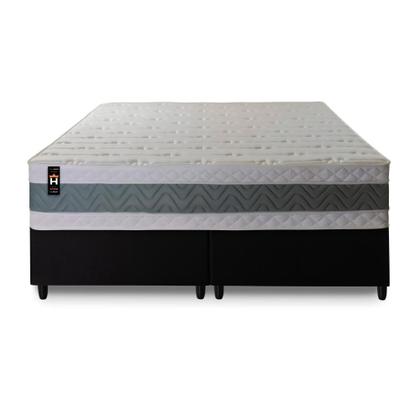 Imagem de Conjunto Cama Box Espuma Oxford Verde King 193x203x67