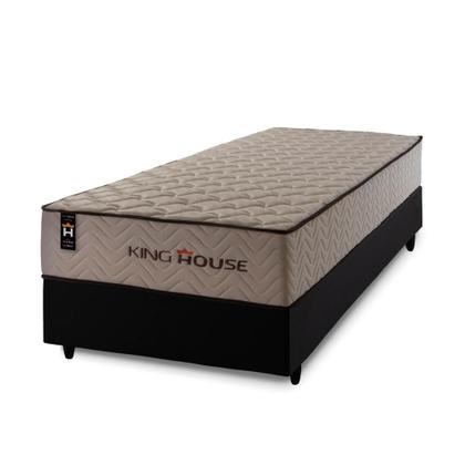 Imagem de Conjunto Cama Box Espuma San Diego Bege Solteiro 88x188x67