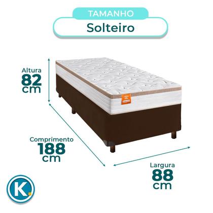 Imagem de Conjunto Cama Box Solteiro + Colchão Isis Real Inducol