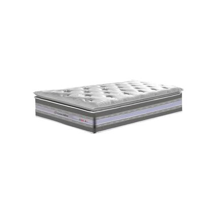 Imagem de Conjunto Cama Box Solteiro de Molas Ensacadas D33 com Pillow TOP Cama inBox Select 88x188x70 Cinza