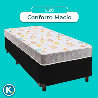 Imagem de Conjunto Cama Box Solteiro Simples + Colchão D20 Inducol