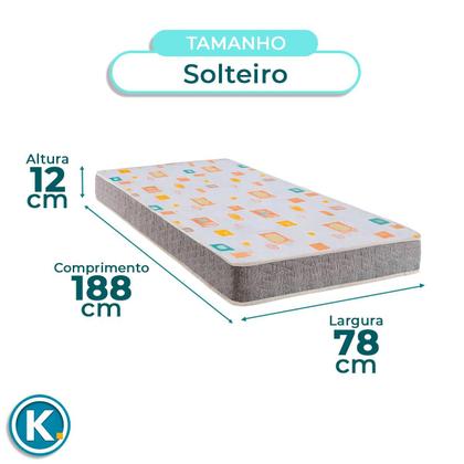 Imagem de Conjunto Cama Box Solteiro Simples + Colchão D20 Inducol