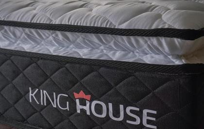 Imagem de Conjunto Cama Box Viúva Dakota Preto 128x188x57 Espuma D33