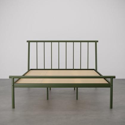 Imagem de Conjunto Cama Queen 2 Mesa de Cabeceira e Arara de Roupas em Aço Begônia CabeCasa MadeiraOriginals